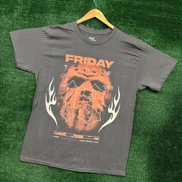 Friday the 13th Jason Voorhees Camp Crystal Lake T-Shirt Size Large - Picture 3 of 4